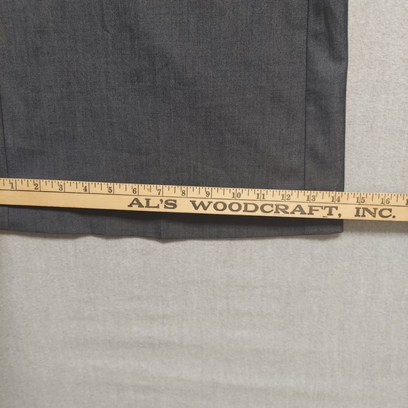 Billy Blues Dress Pants Womens 8 Wide Leg Charcoal Gray Stretch Career Workwear - Picture 11 of 16